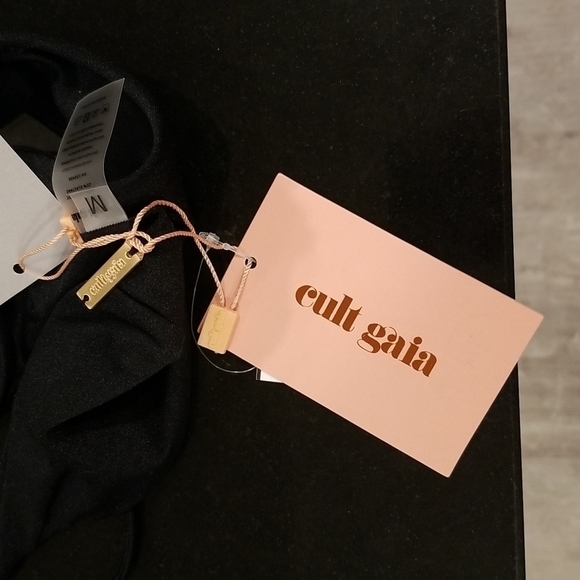 💕CULT GAIA💕 Teo Cutout One-Piece Swimsuit ~ Black Medium M NWT - Picture 13 of 16